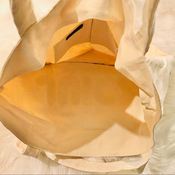 Juicy Couture “Juicy” Logo Large Canvas Tote Bag - Picture 3 of 4